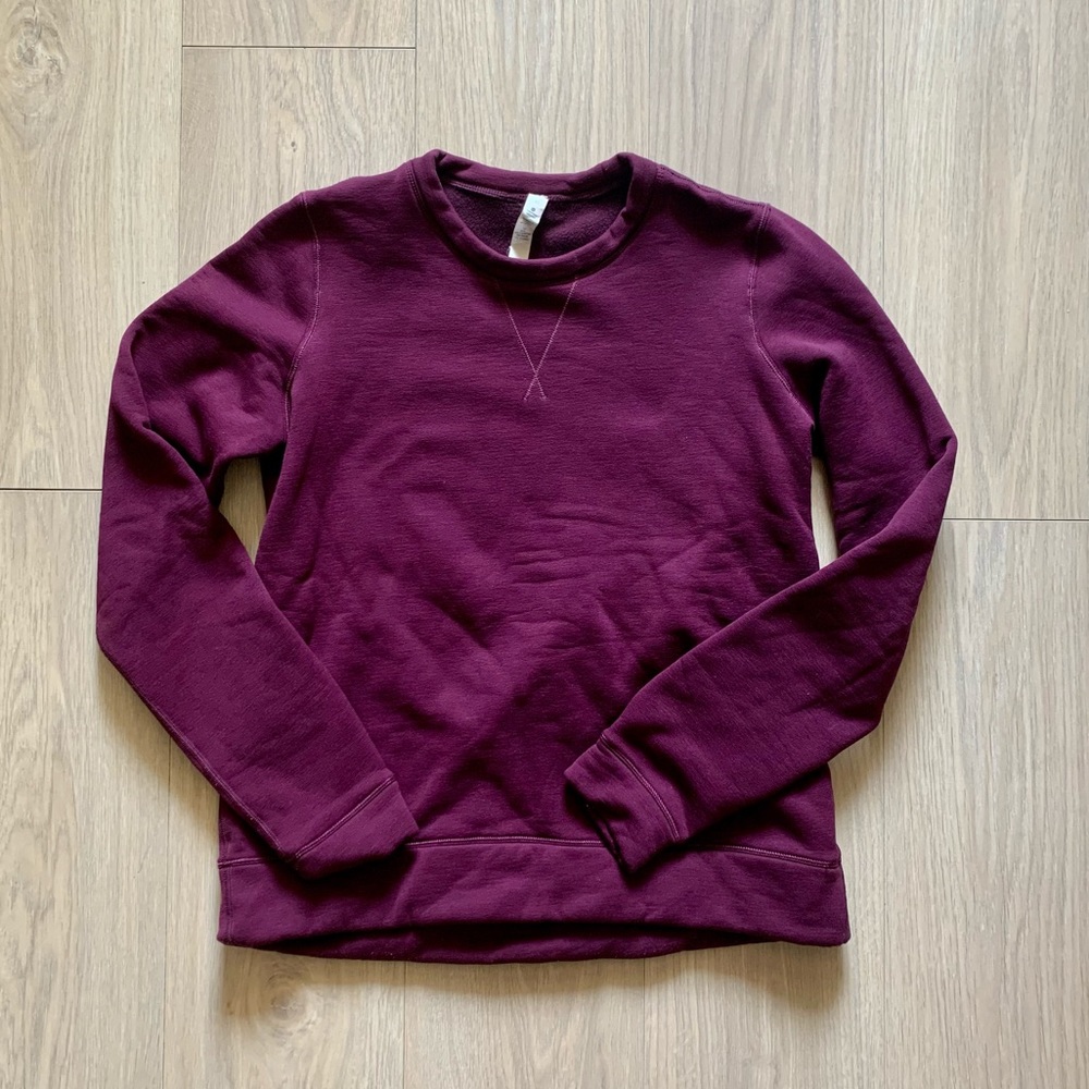 LULULEMON ATHLETICA PURPLE PULLOVER LONG SLEEVE